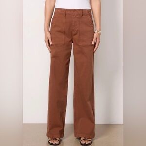NWT Pistola Wide Leg Utility Pants in spice terracota
 Brown